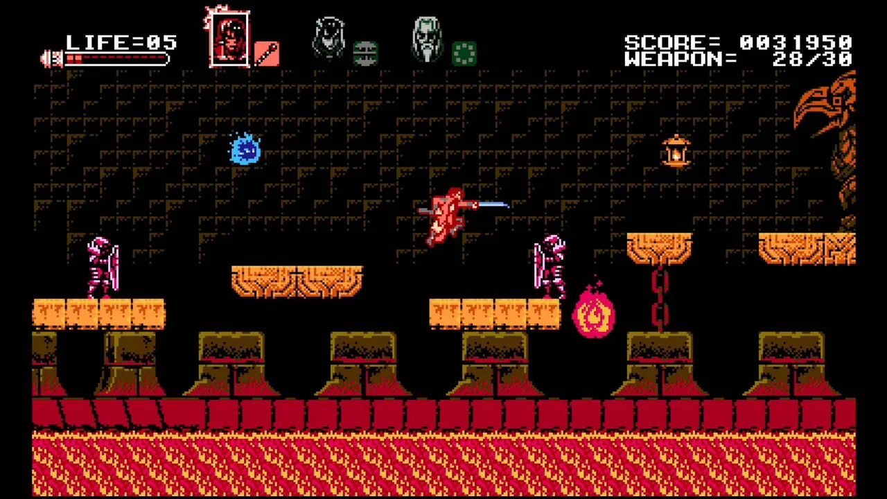 Bloodstained: Curse of the Moon gameplay screenshot 1