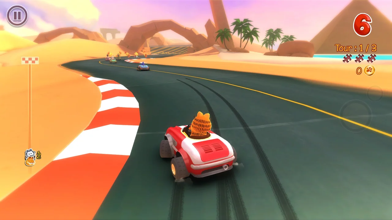 Garfield Kart gameplay screenshot 3