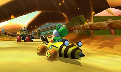 Mario Kart 7 gameplay screenshot 2