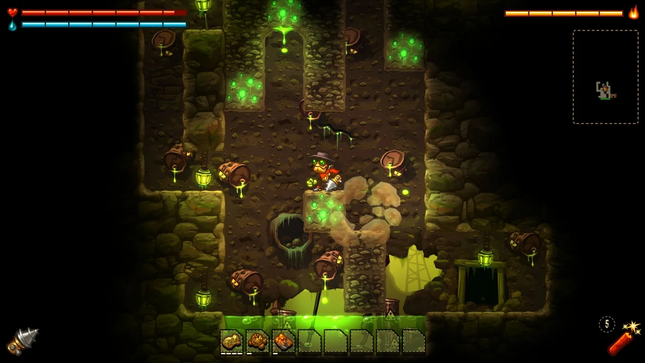 SteamWorld Dig gameplay screenshot 0
