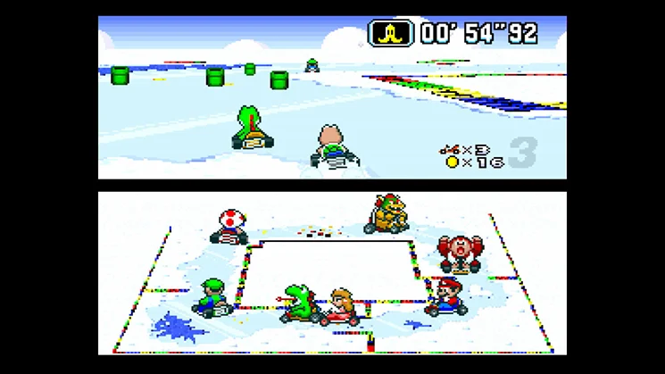 Super Mario Kart gameplay screenshot 2