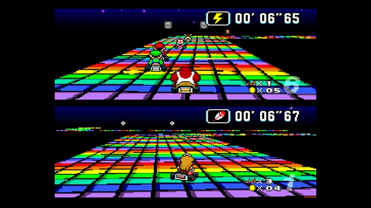 Super Mario Kart gameplay screenshot 3