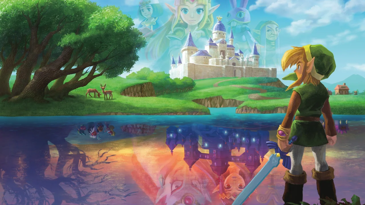 Capa de The Legend of Zelda: A Link Between Worlds