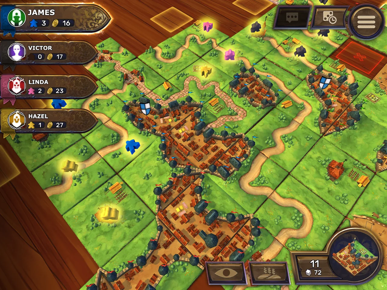 Carcassonne gameplay screenshot 0