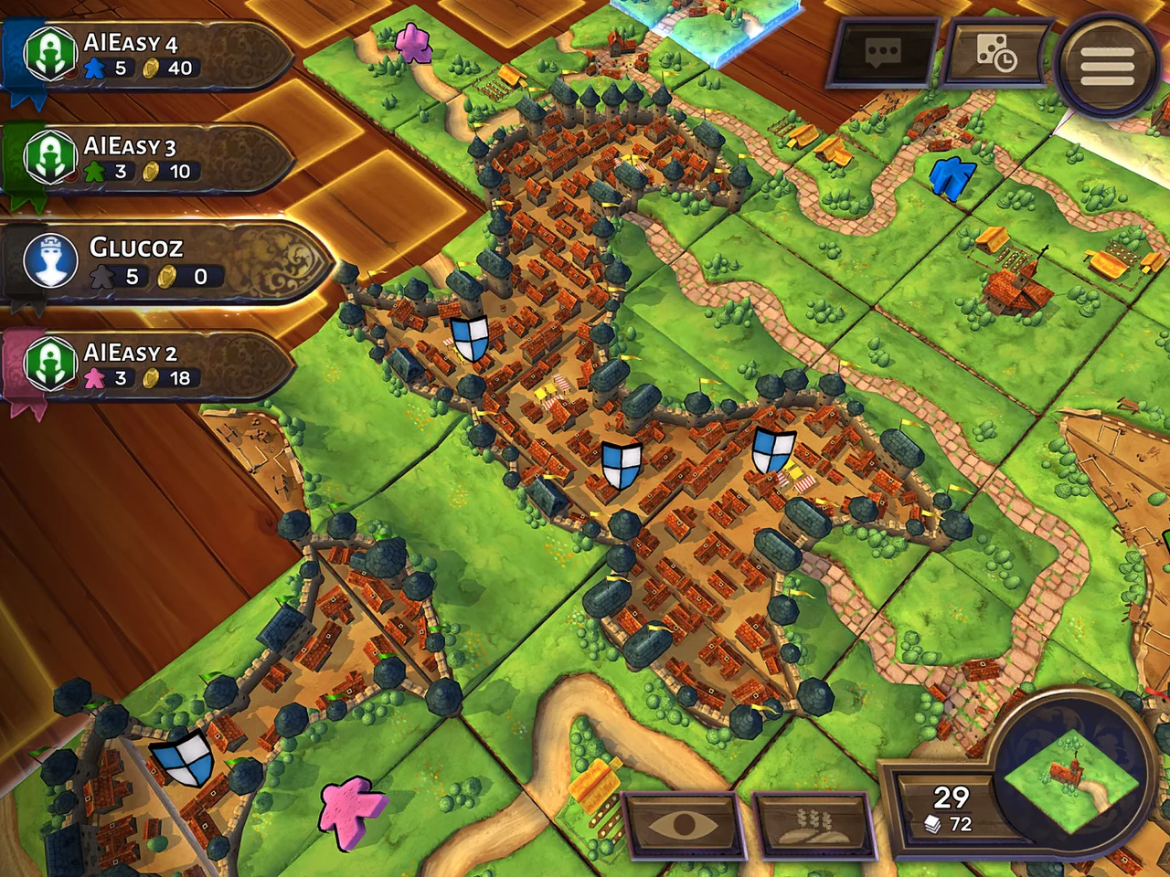 Carcassonne gameplay screenshot 1