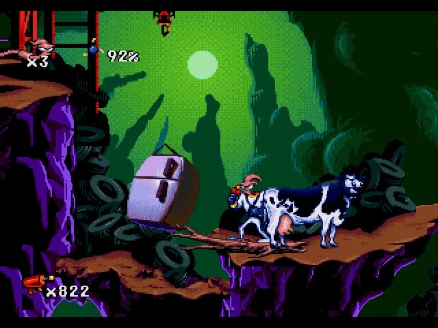 Earthworm Jim gameplay screenshot 2