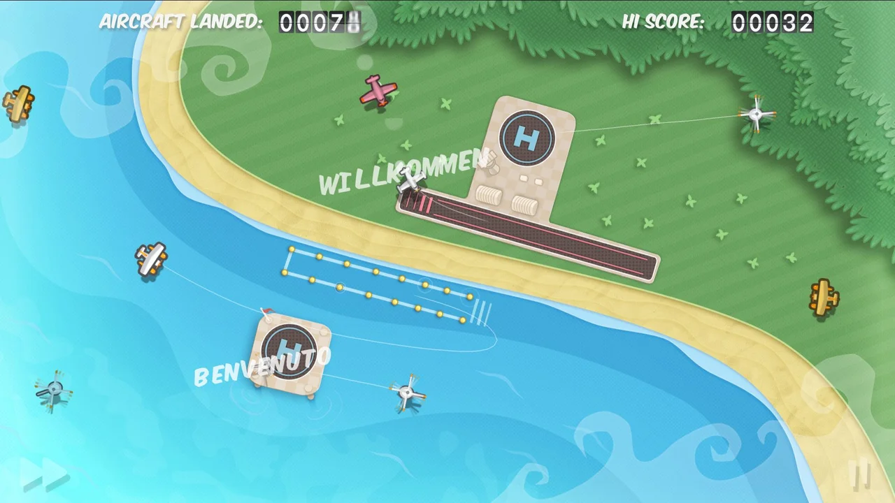 Flight Control HD gameplay screenshot 0
