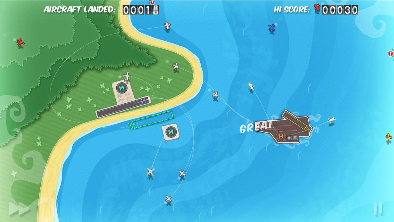 Flight Control HD gameplay screenshot 2