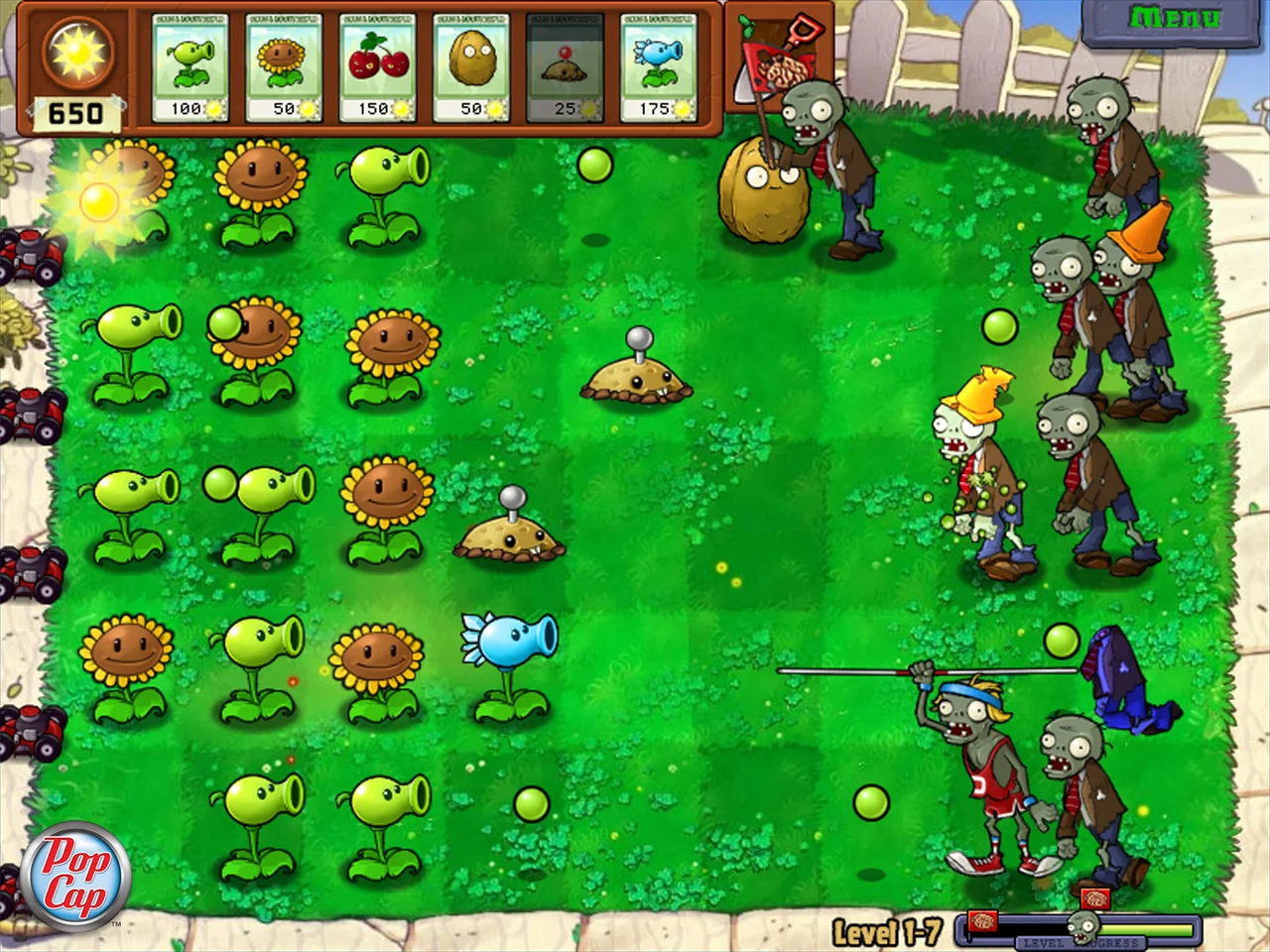 Plants vs. Zombies gameplay screenshot 1