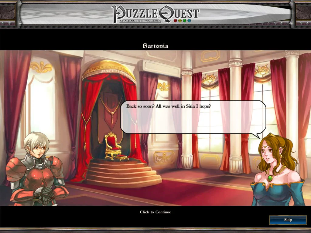 Puzzle Quest: Challenge of the Warlords gameplay screenshot 1
