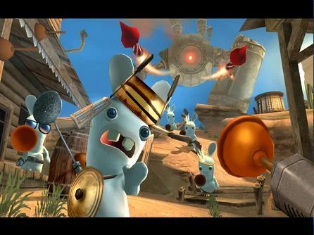 Rayman Raving Rabbids gameplay screenshot 0