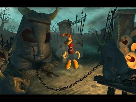 Rayman Raving Rabbids gameplay screenshot 1