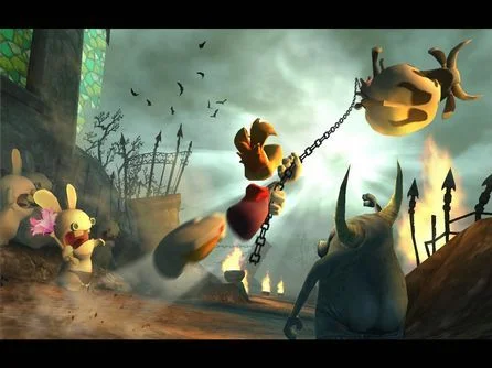 Rayman Raving Rabbids gameplay screenshot 2