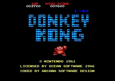 Donkey Kong gameplay screenshot 1