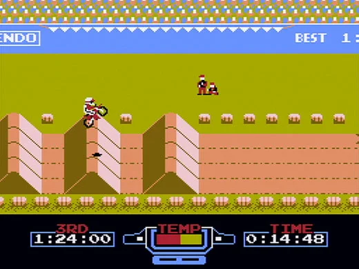 Excitebike gameplay screenshot 1