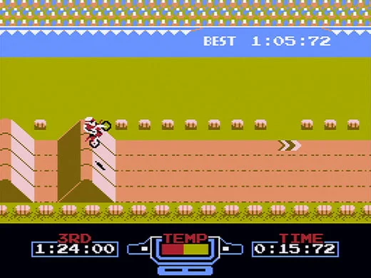 Excitebike gameplay screenshot 2