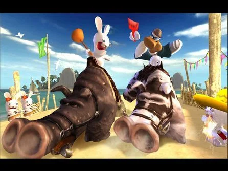 Rayman Raving Rabbids gameplay screenshot 3