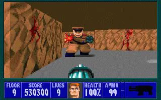 Wolfenstein 3D gameplay screenshot 2