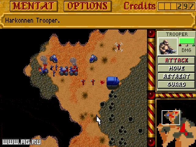 Dune II: Battle For Arrakis gameplay screenshot 0
