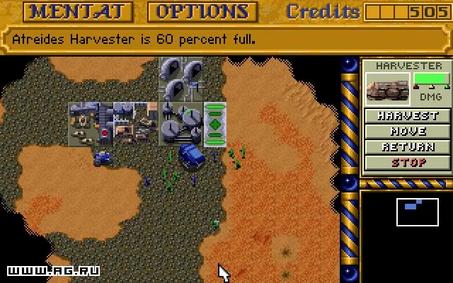 Dune II: Battle For Arrakis gameplay screenshot 3