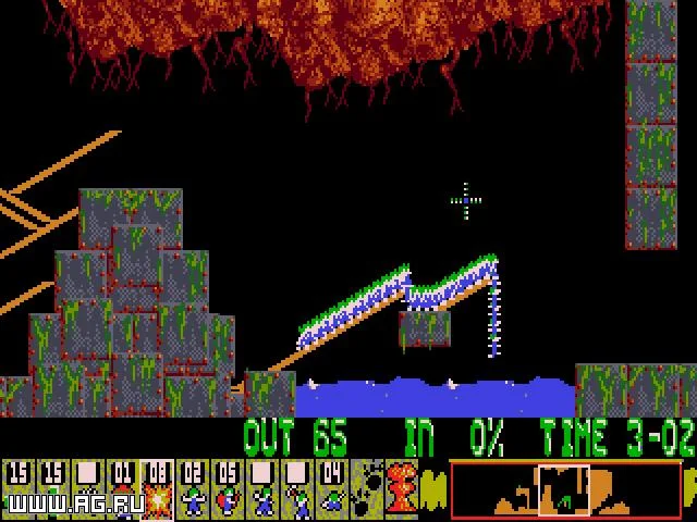 Lemmings gameplay screenshot 1