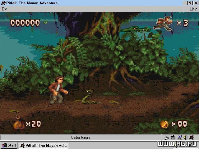 Pitfall: The Mayan Adventure gameplay screenshot 1