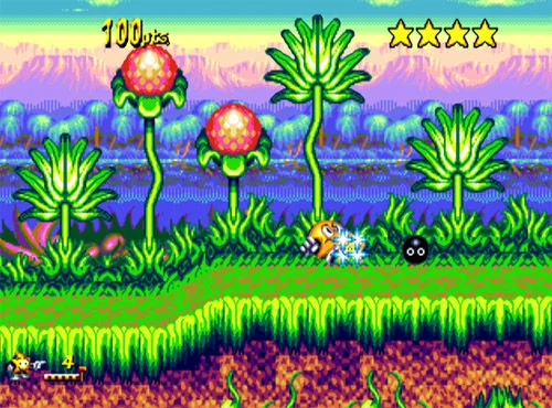 Ristar gameplay screenshot 2