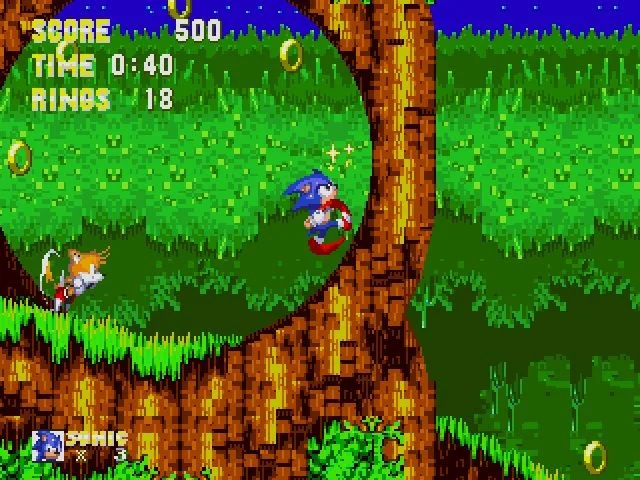 Sonic 3 and Knuckles gameplay screenshot 1