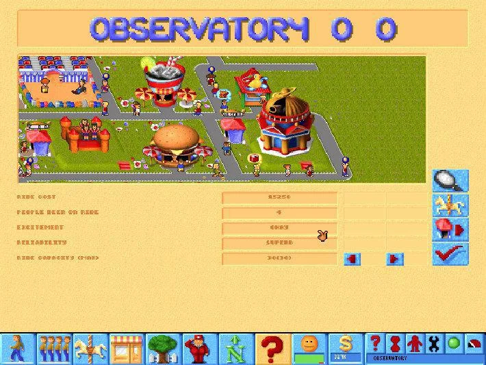 Theme Park gameplay screenshot 1