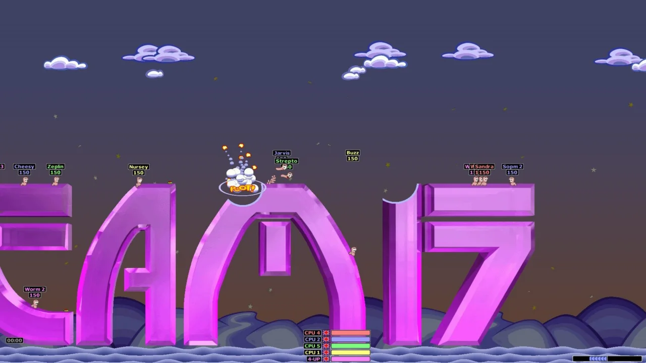 Worms Armageddon gameplay screenshot 3