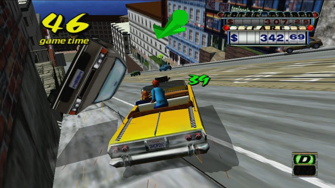 Crazy Taxi (1999) gameplay screenshot 2