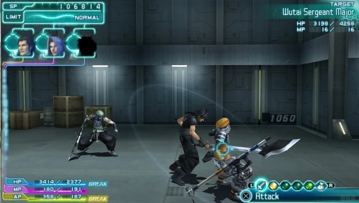 Crisis Core: Final Fantasy VII gameplay screenshot 4