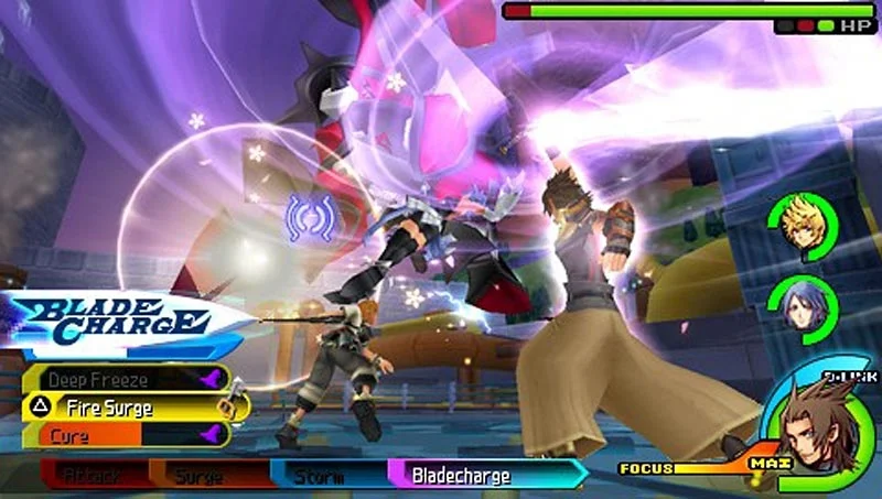 Kingdom Hearts Birth by Sleep gameplay screenshot 1
