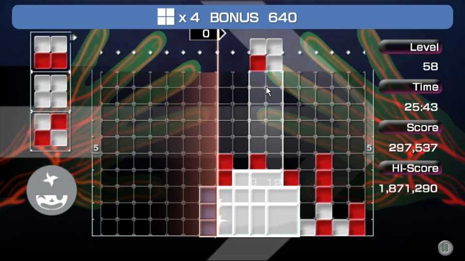 Lumines gameplay screenshot 3