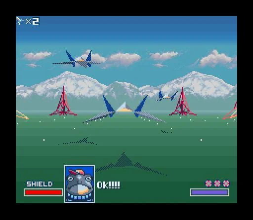 Star Fox gameplay screenshot 2
