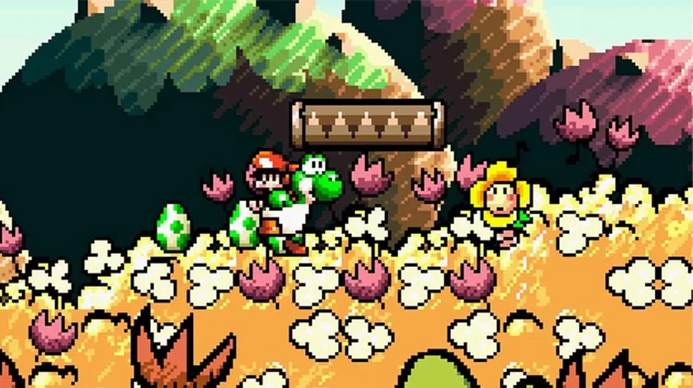 Super Mario World 2: Yoshi's Island gameplay screenshot 4