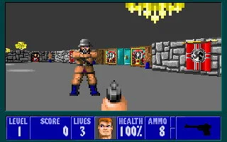Wolfenstein 3D gameplay screenshot 3