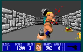 Wolfenstein 3D gameplay screenshot 4