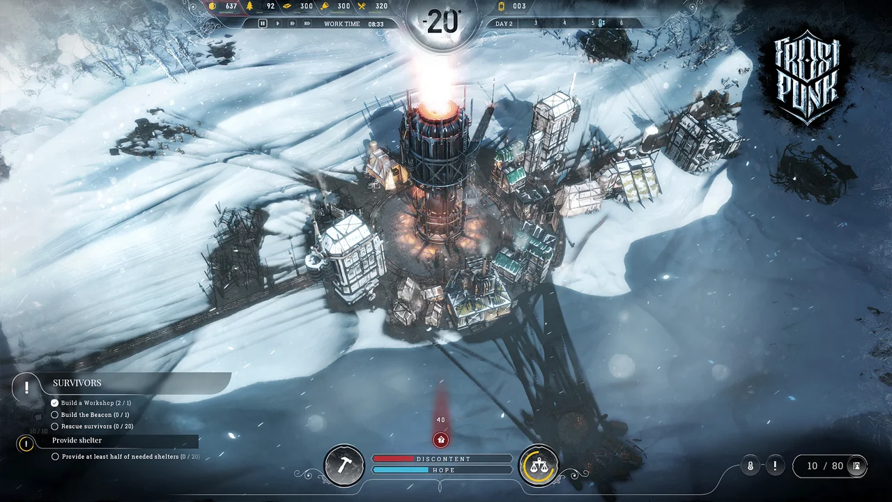 Frostpunk gameplay screenshot 2