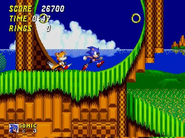 Sonic the Hedgehog 2 gameplay screenshot 1